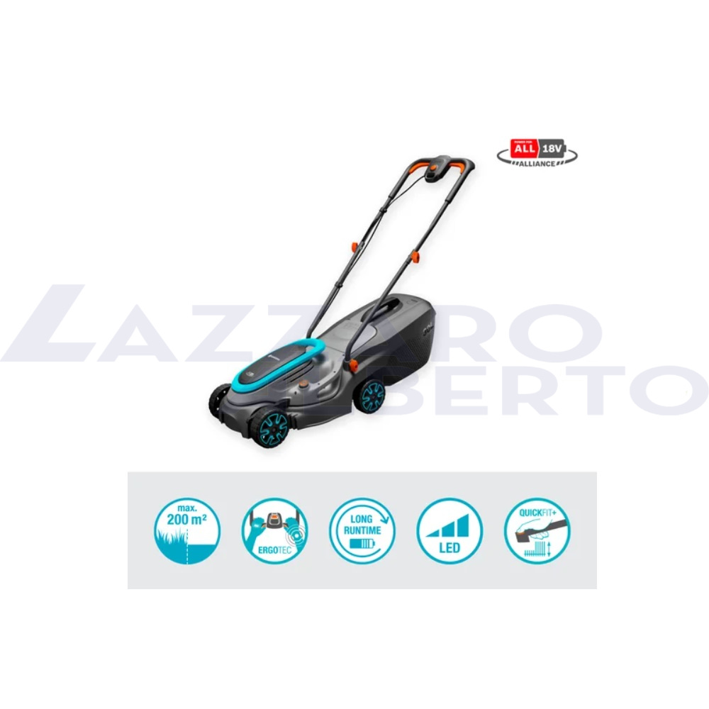 Rasaerba a batteria PowerMax 32/18V P4A con batteria e caricabatteria