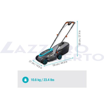 Rasaerba a batteria PowerMax 32/18V P4A con batteria e caricabatteria